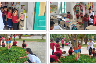 TRƯỜNG TIỂU HỌC NGHĨA HẢI QUAN TÂM SỨC KHỎE HỌC SINH : MỖI NGÀY ĐẾN TRƯỜNG LÀ MỘT NGÀY VUI, KHỎE!