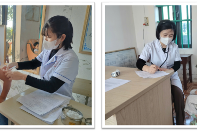 TRƯỜNG TIỂU HỌC NGHĨA HẢI CHUNG TAY BẢO VỆ SỨC KHỎE HỌC SINH QUA HOẠT ĐỘNG TIÊM VẮC XIN TD